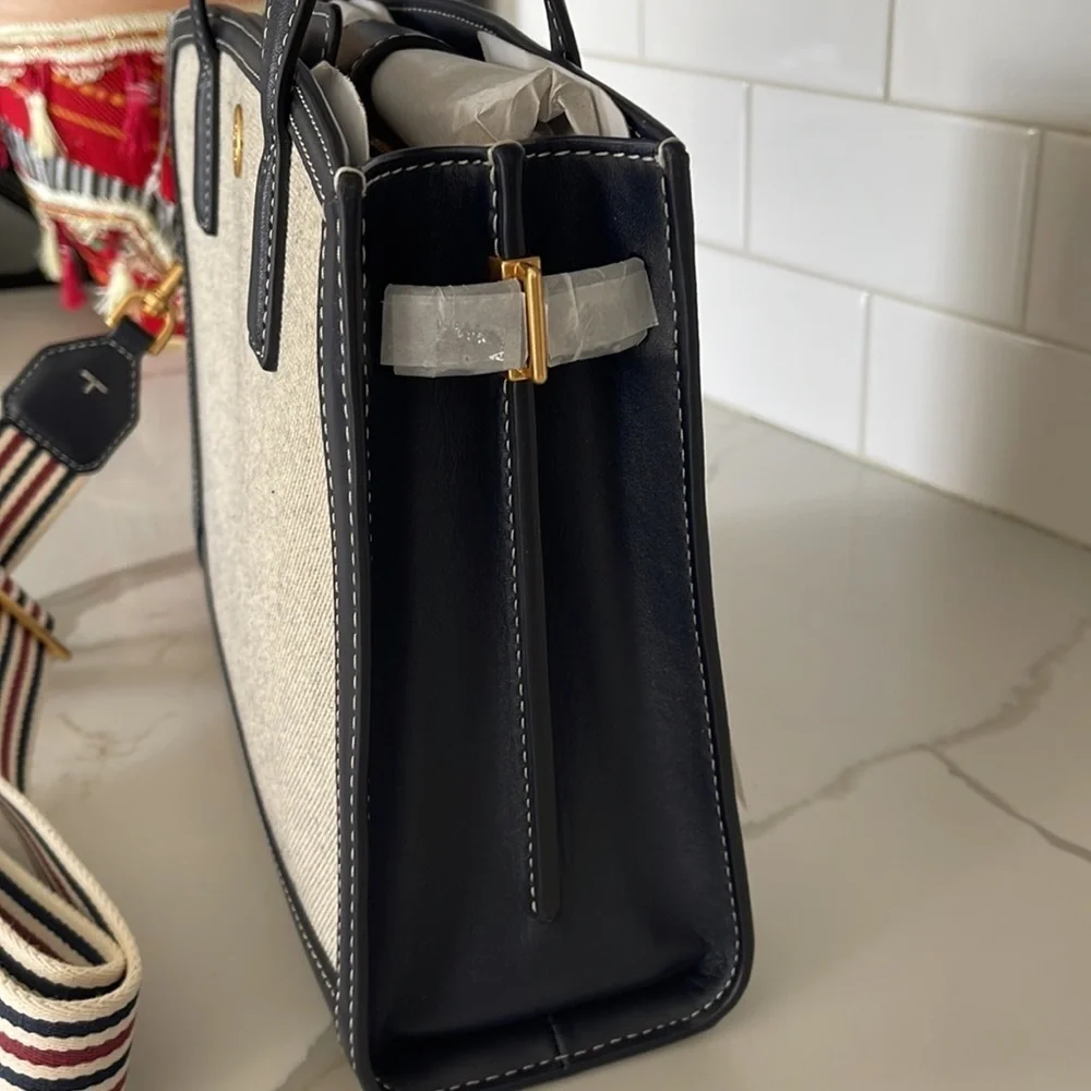 Tory Burch Small Walker Canvas Satchel
